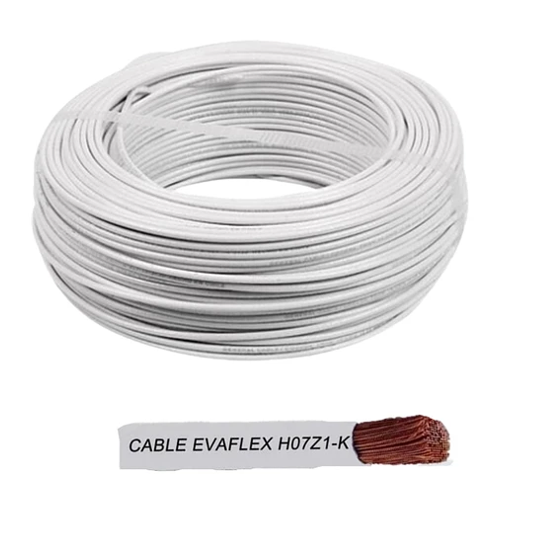 CABLE EVA 6MM BLANCO H07Z1-K 1
