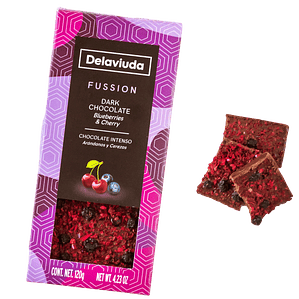 Chocolate Negro com Mirtilos e Cerejas