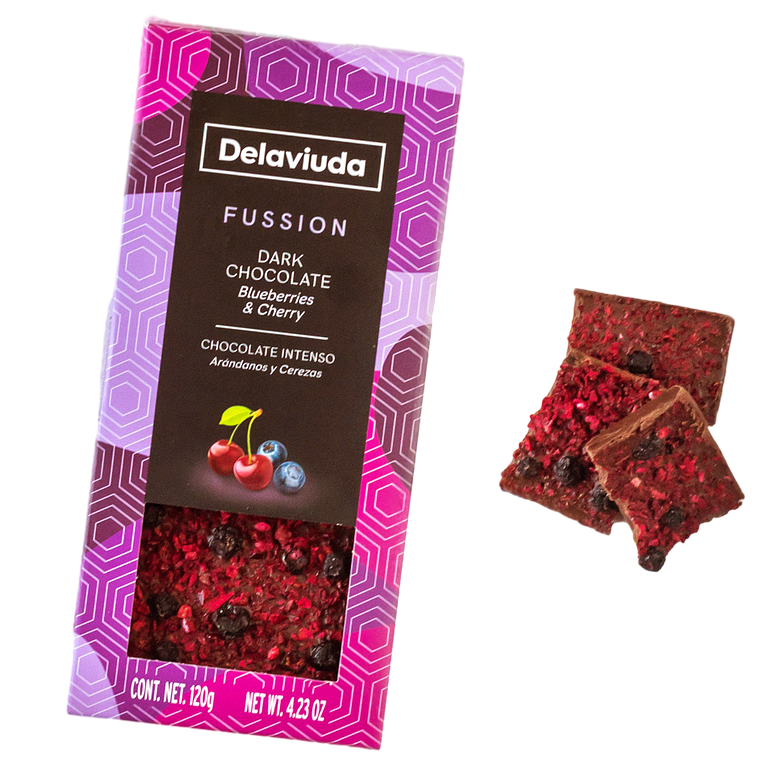 Chocolate Negro com Mirtilos e Cerejas 1