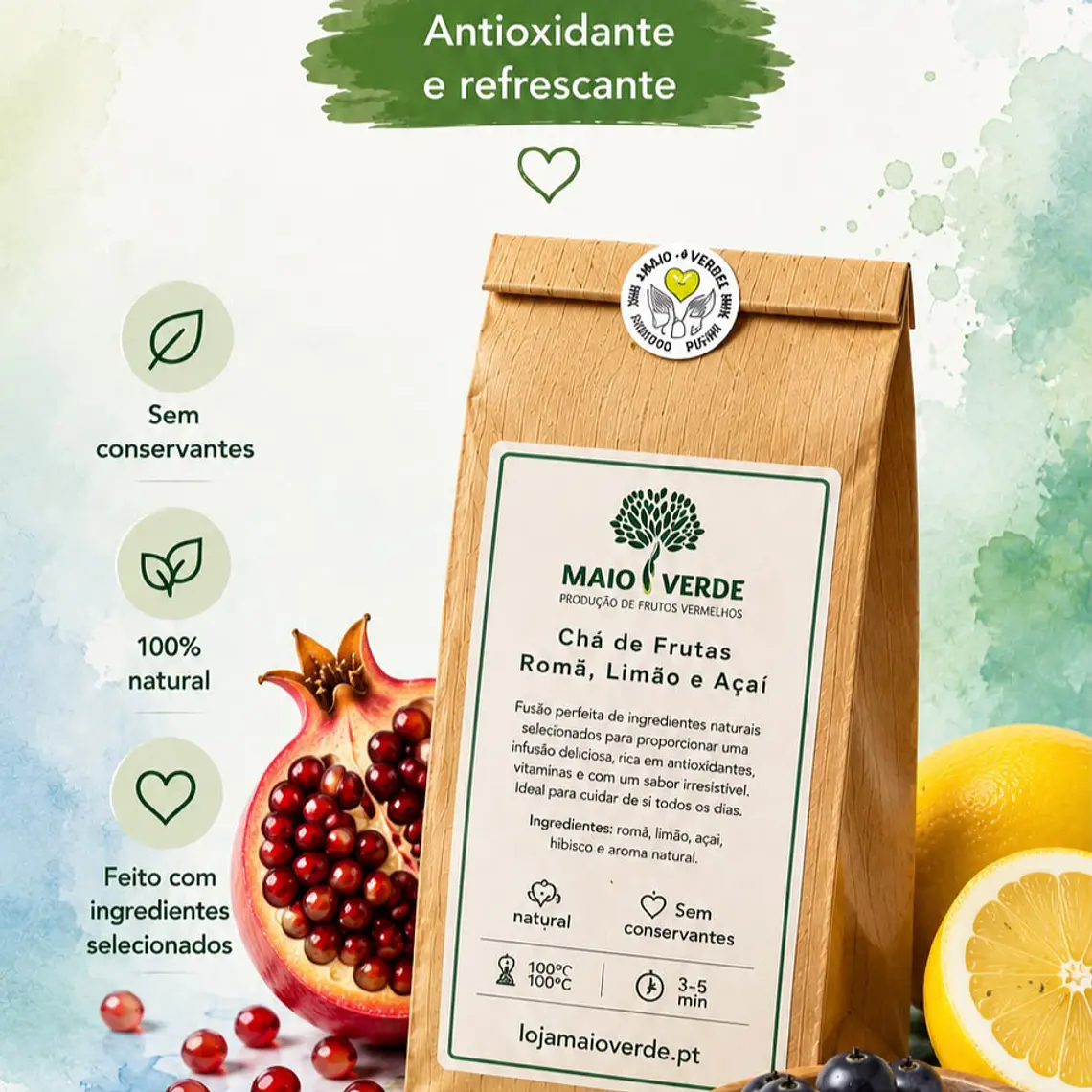 Infusão - Romã, Limão e Açaí 1