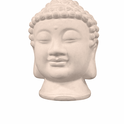Figura decorativa cabeza buda 