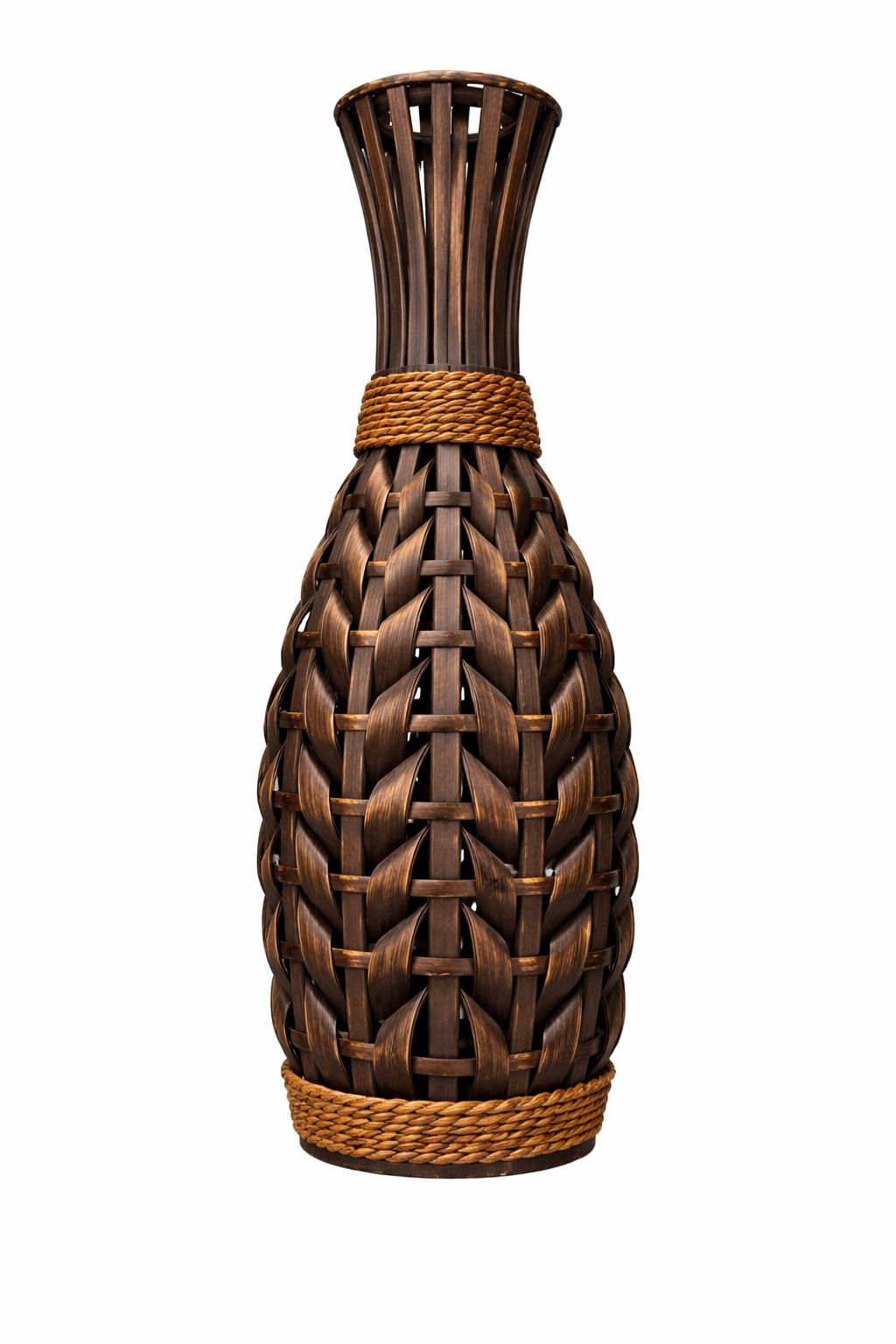Jarrón florero trenzado 1
