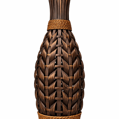 Jarrón florero trenzado