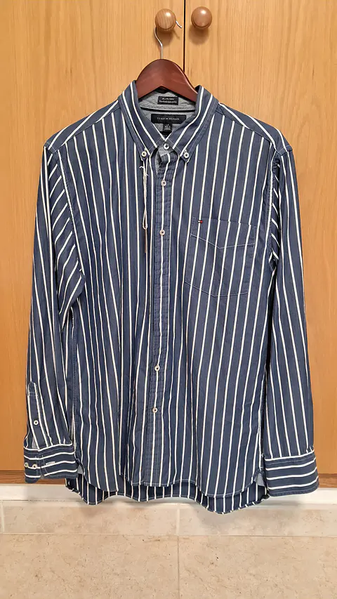 Tommy Hilfiger Custom Fit Striped Shirt (Talla L)