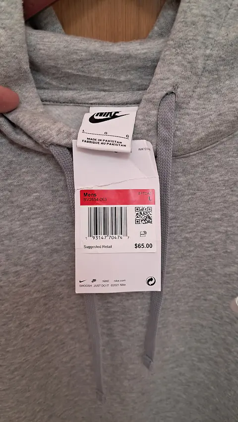 Nike Club Fleece Hoodie (Talla L)
