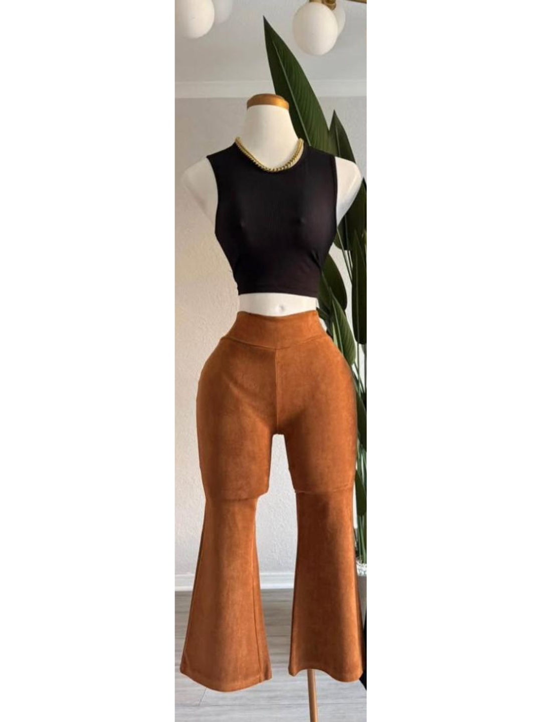 Calzas Flare Gamuza 2