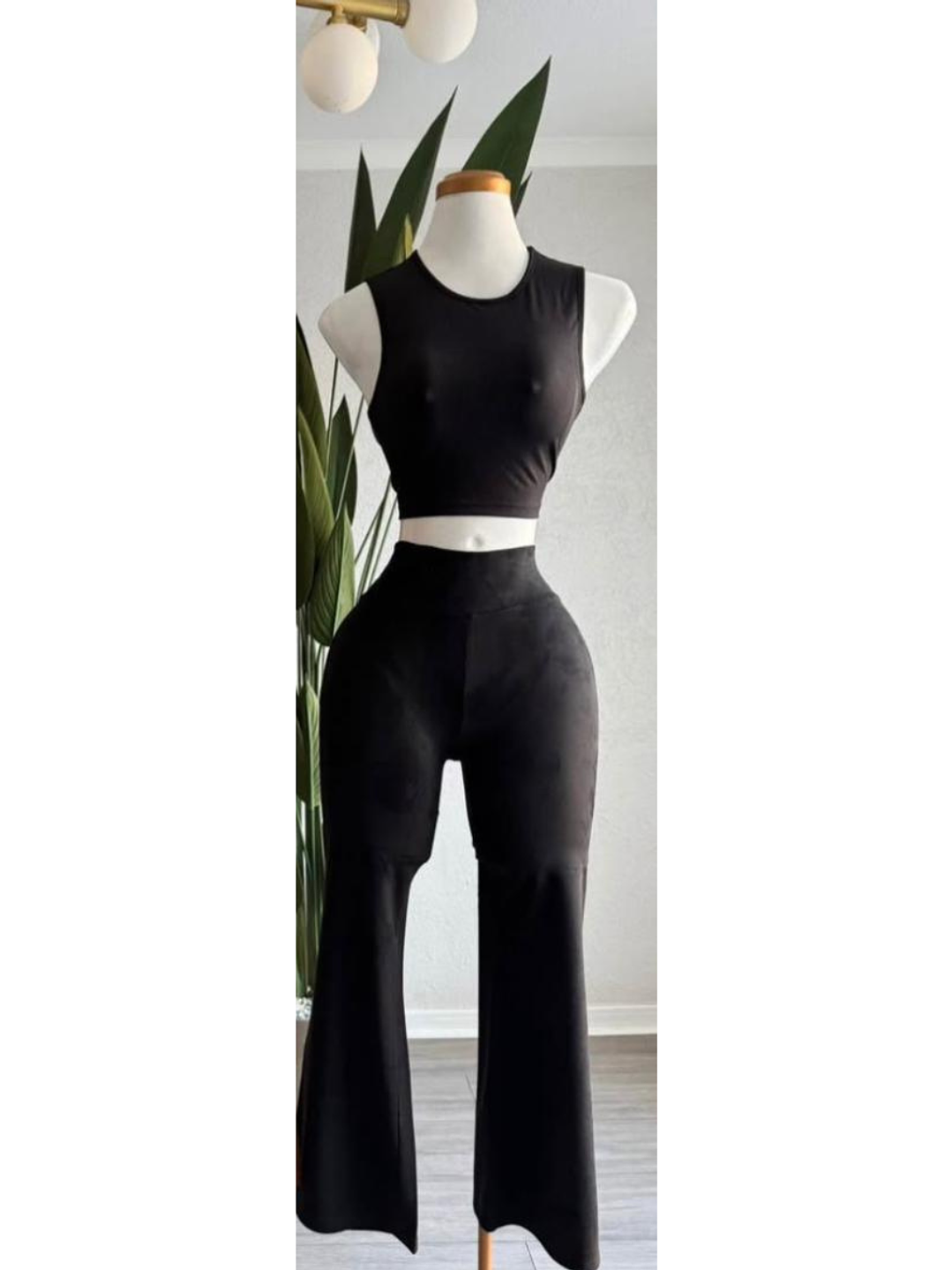 Calzas Flare Gamuza 3