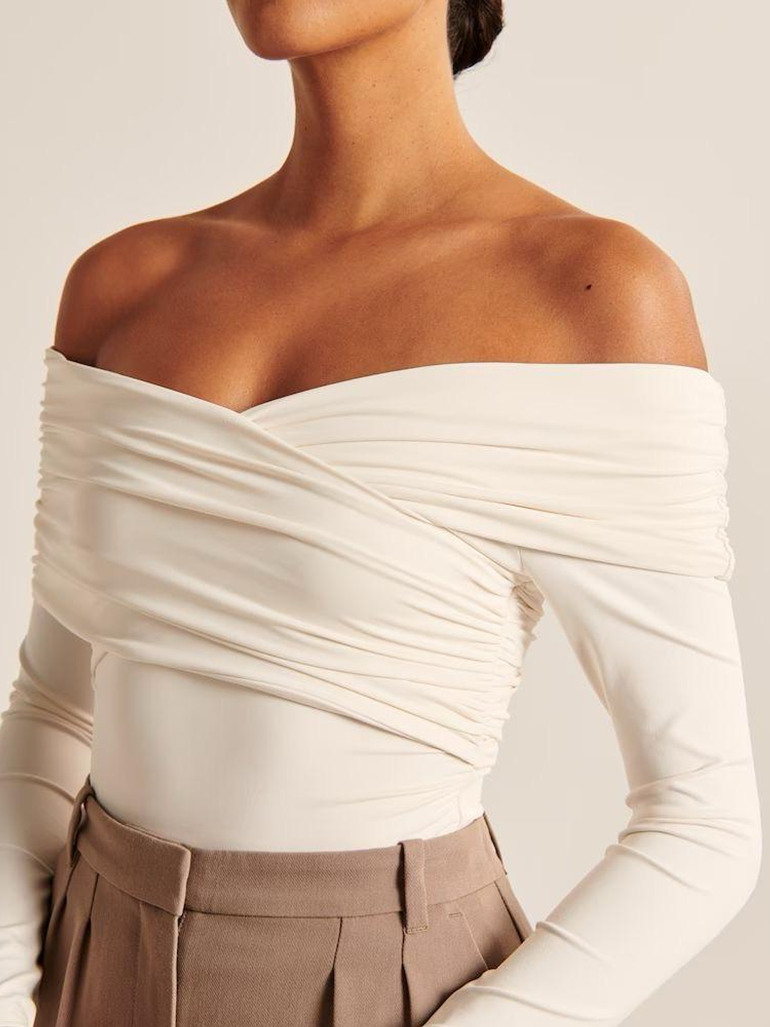 Body Manga Larga Drapeado 1