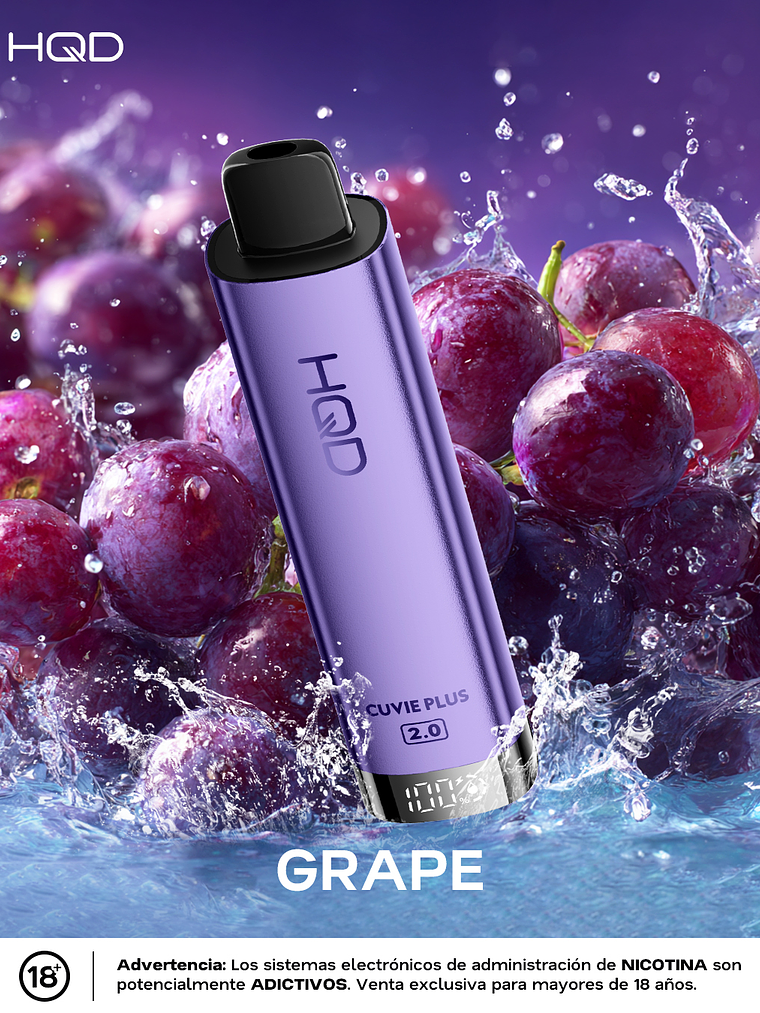 HQD Cuvie Plus 2.0 9000Puffs Grape 1