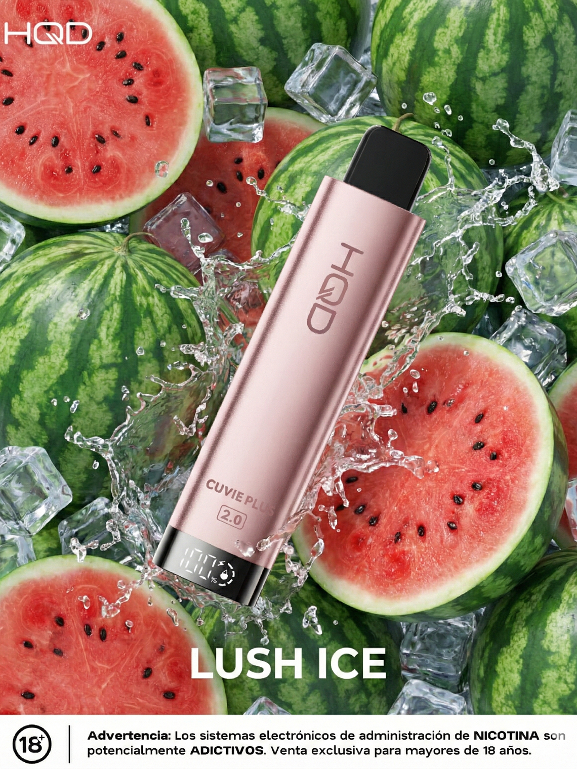 HQD Cuvie Plus 2.0 9000Puffs LUSH ICE 1