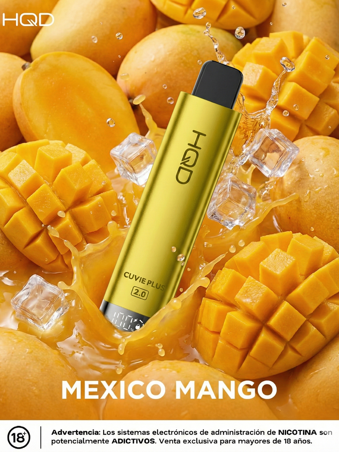 HQD Cuvie Plus 2.0 9000Puffs MEXICO MANGO 1