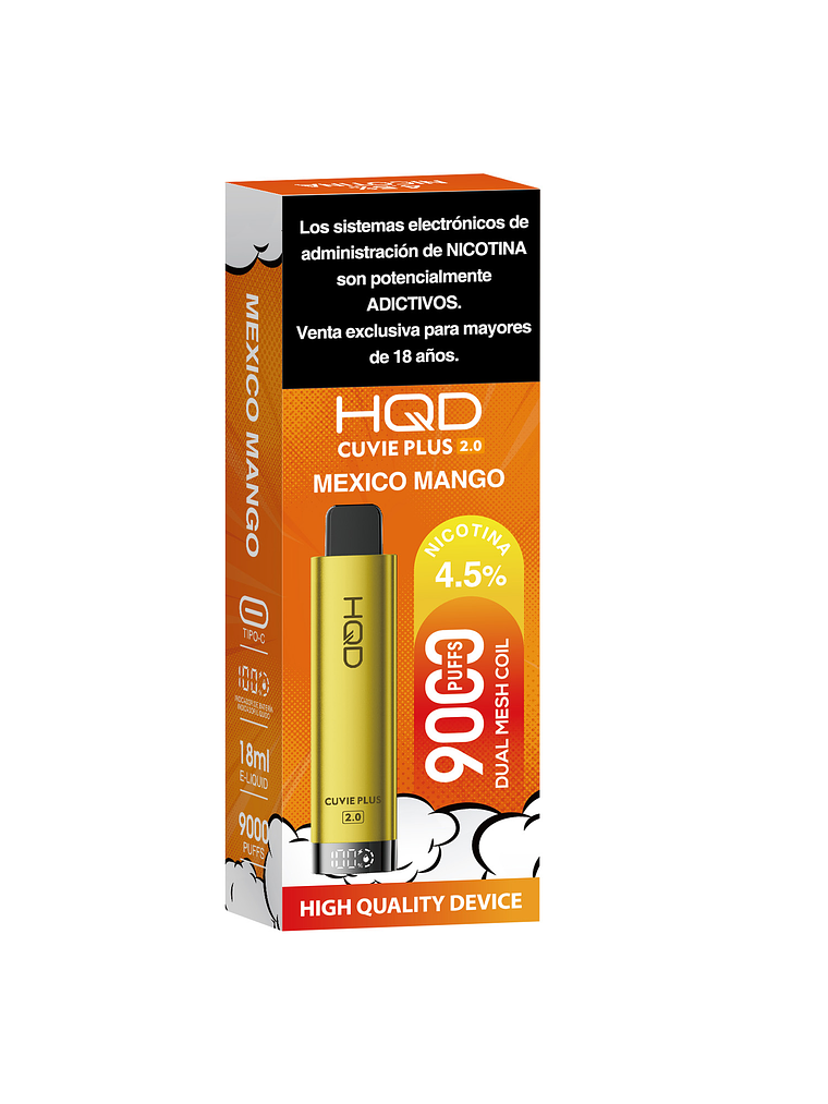 HQD Cuvie Plus 2.0 9000Puffs MEXICO MANGO 3