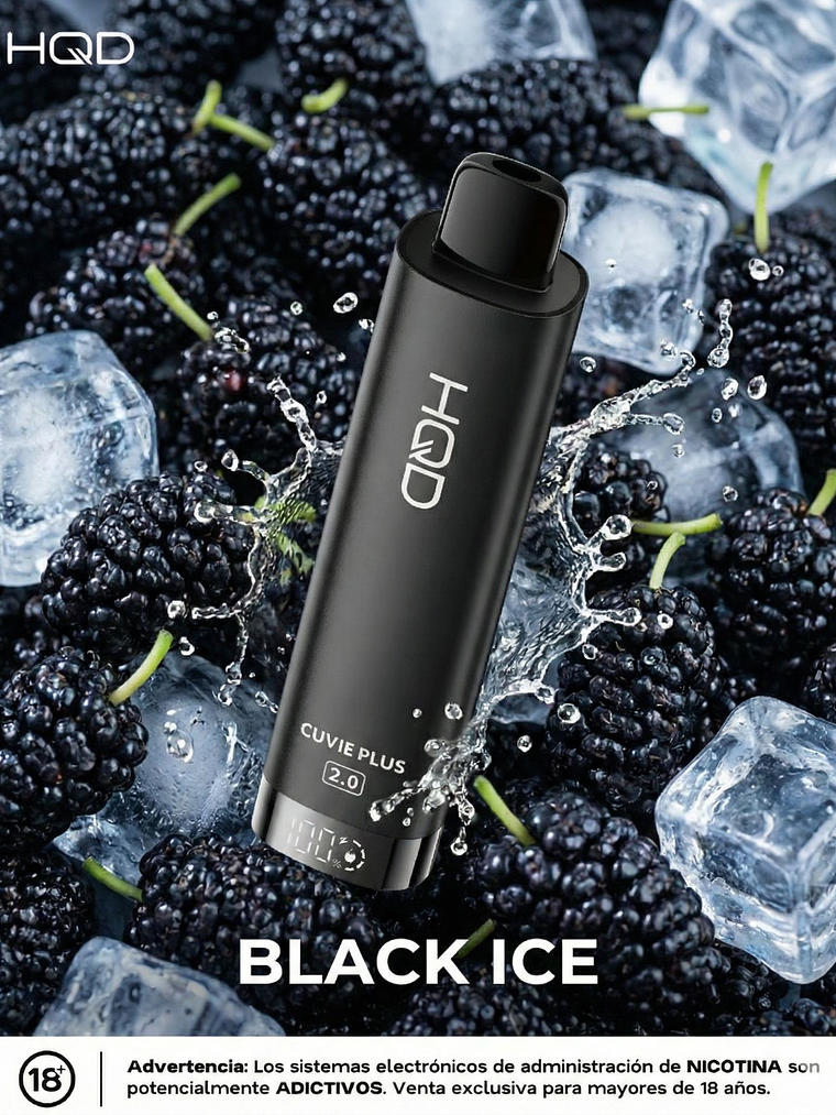 HQD Cuvie Plus 2.0 9000Puffs BLACK ICE 1