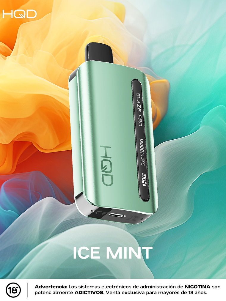 HQD Glaze Pro 18000 Puffs ICE MINT 1