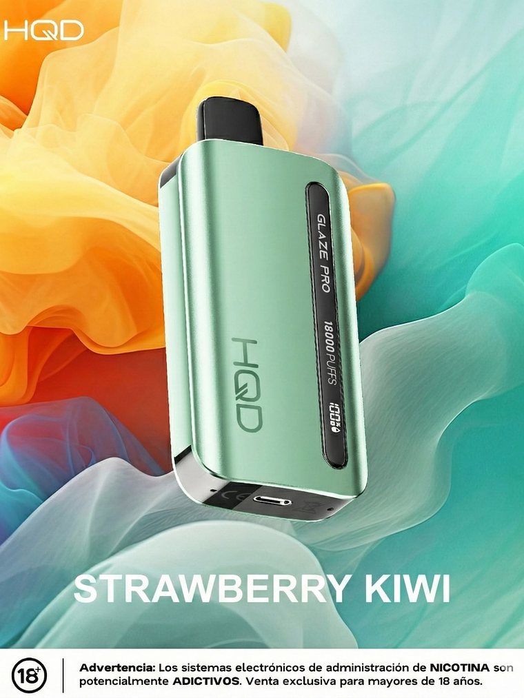 HQD Glaze Pro 18000 Puffs STRAWBERRY KIWI 1