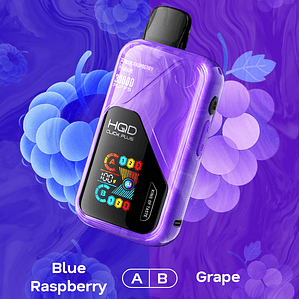 HQD Click Plus 30000 Puffs Blue Raspberry / Grape