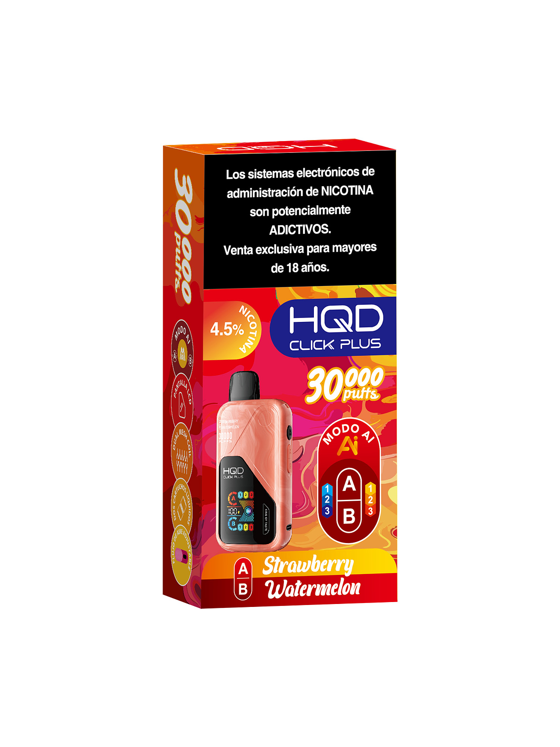 HQD Click Plus 30000 Puffs Strawberry / Watermelon 3