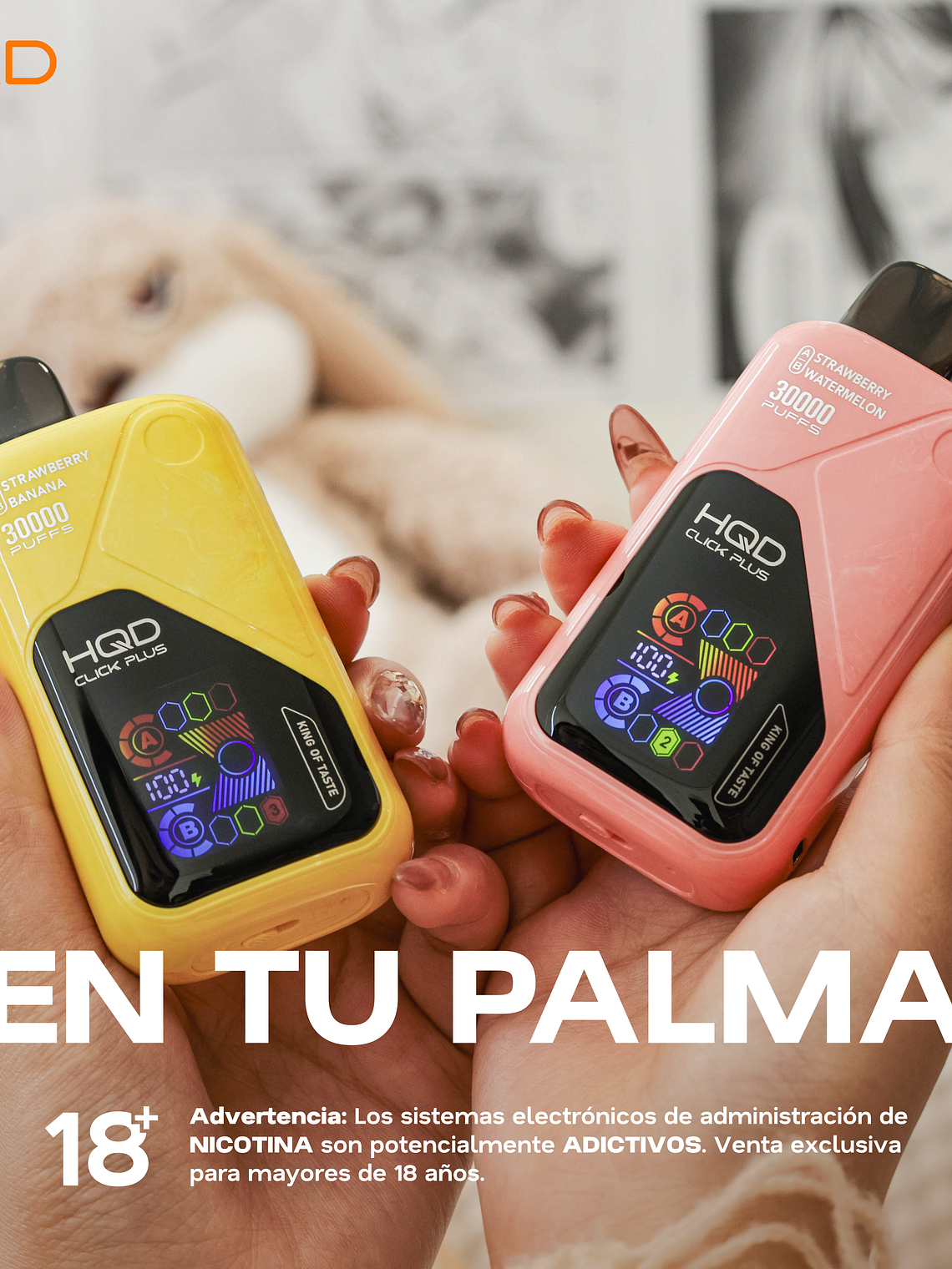 HQD Click Plus 30000 Puffs Strawberry / Watermelon 4