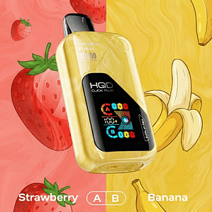 HQD Click Plus 30000 Puffs Strawberry / Banana