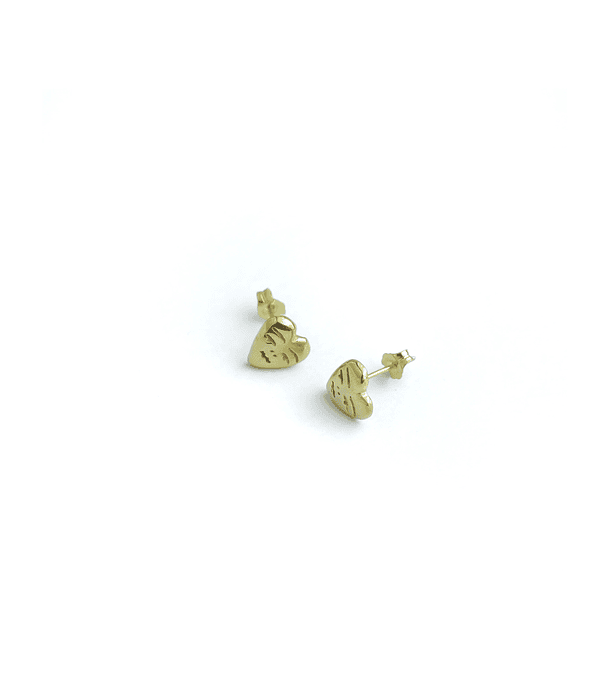 MINI LOVE STUD EARRINGS - AROS BOMBÓN SIMPLE GOLD