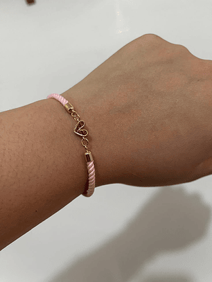 Pulsera cordon ajustable baño de oro