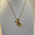 Cadena con oso acero, plateado y dorado