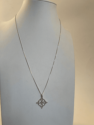 Collar plata 925 nudo de bruja