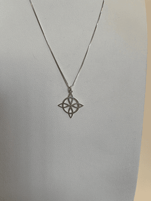 Collar plata 925 nudo de bruja