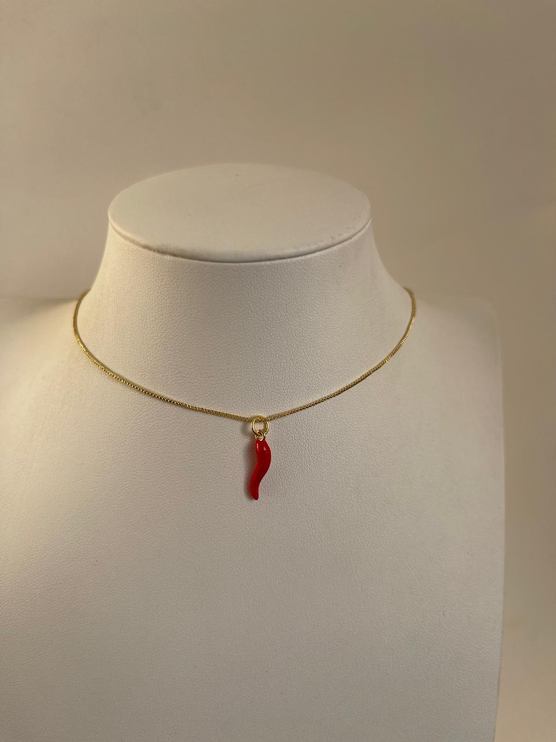 Cadena baño de oro ají 1