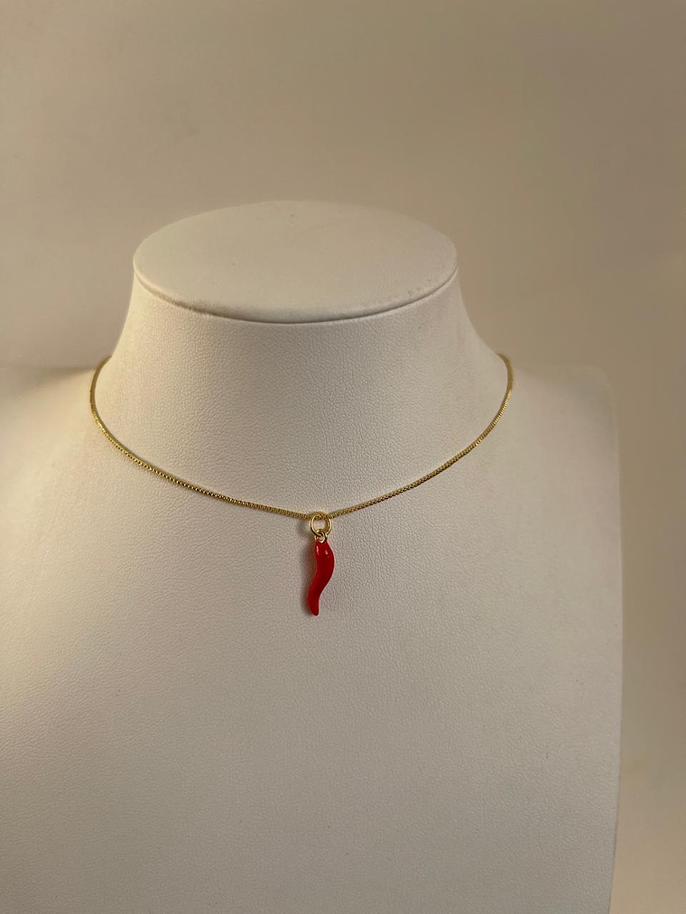 Cadena baño de oro ají 1