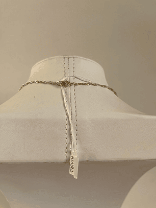 Cadena baño de oro corazón