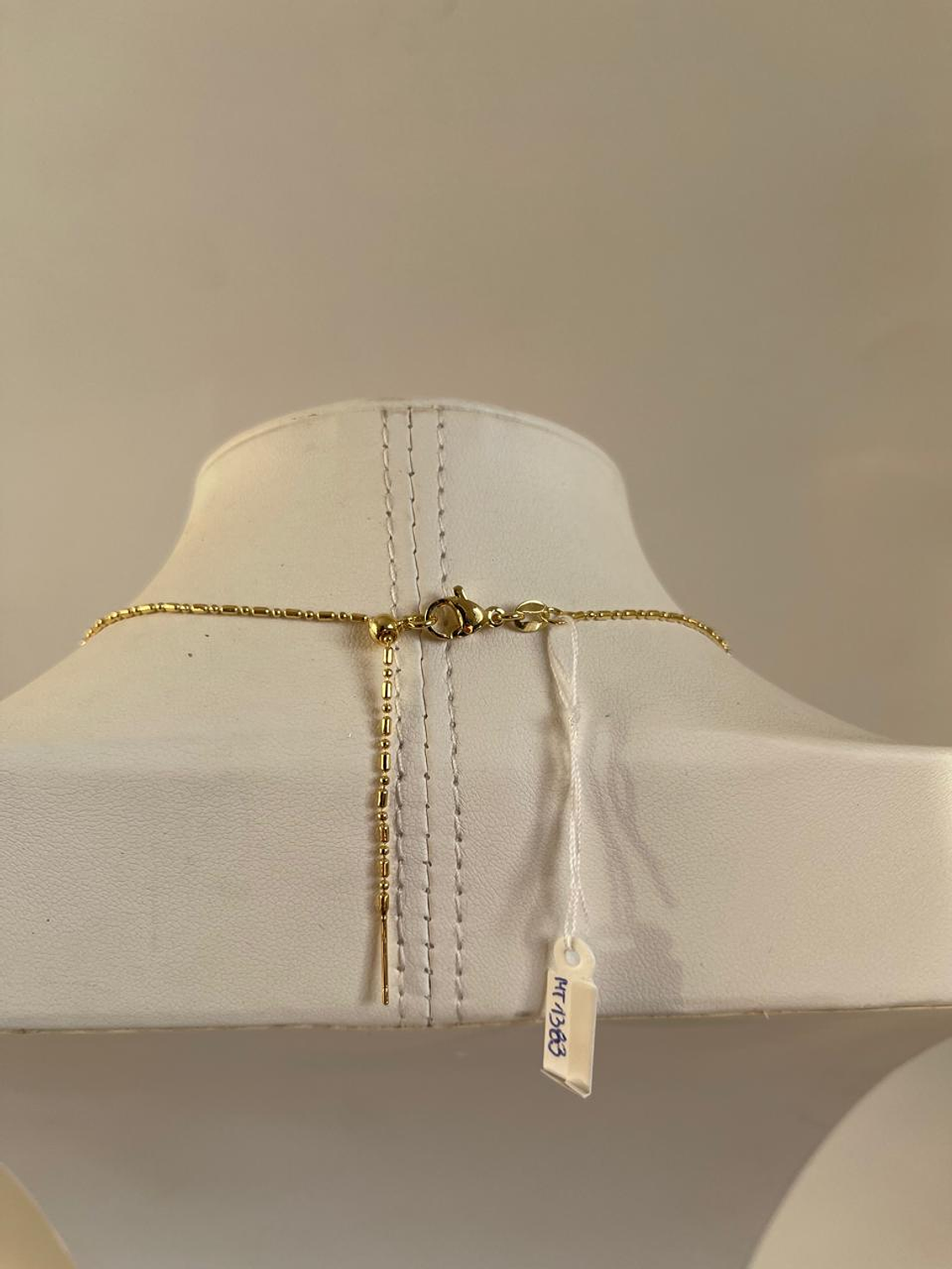 Cadena baño de oro corazón 2