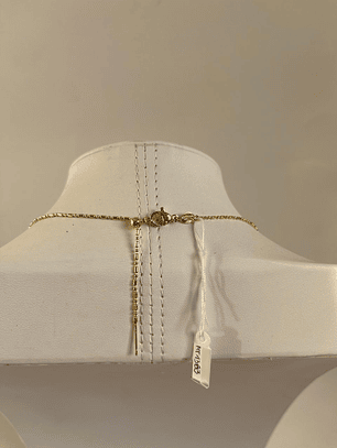 Cadena baño de oro corazón