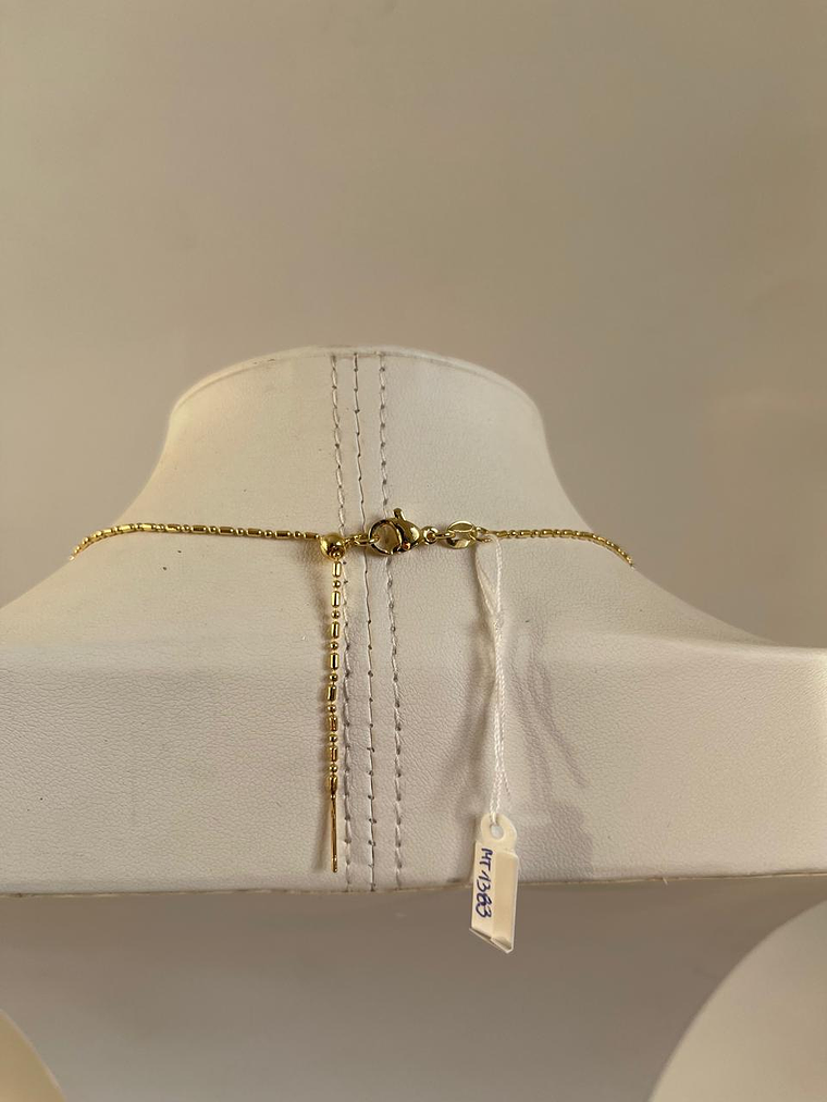 Cadena baño de oro corazón 2