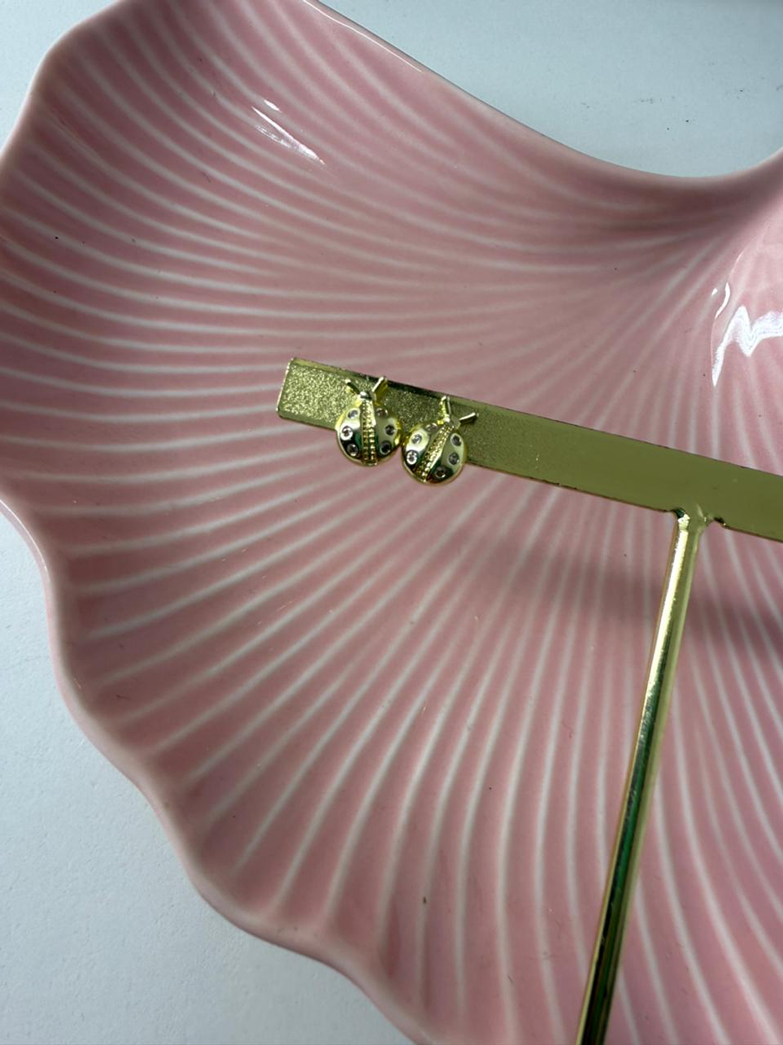 Aros chinita baño de oro 1