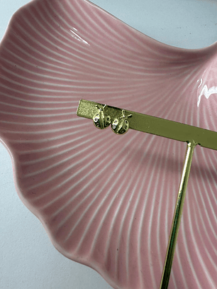 Aros chinita baño de oro