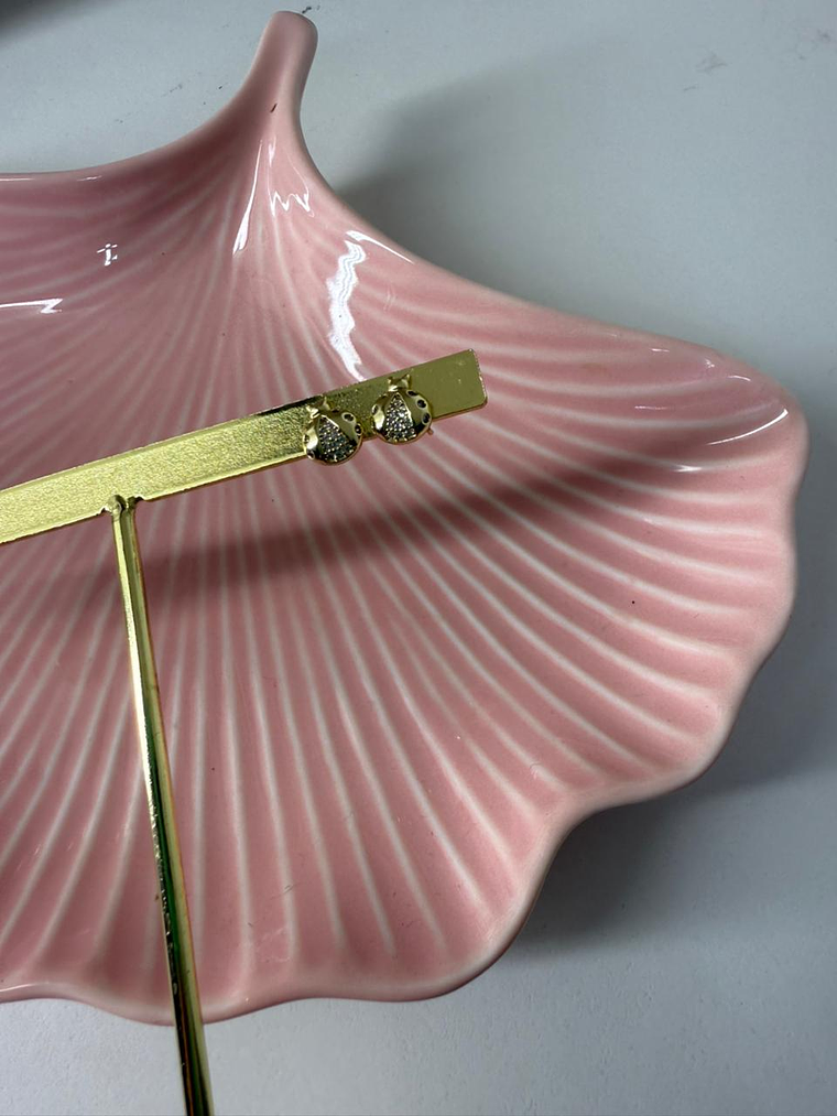 Aros chinita baño de oro 1