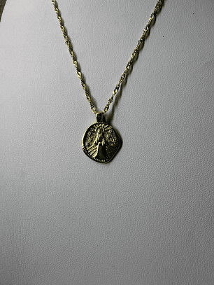 Collar baño de oro virgen