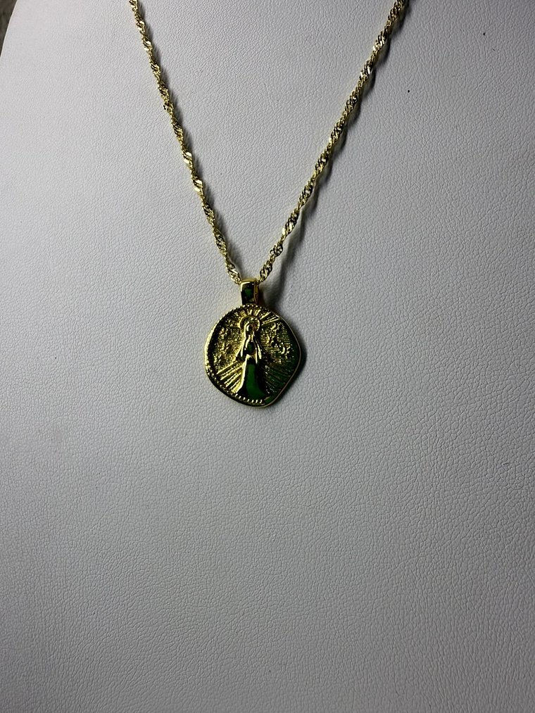 Collar baño de oro virgen 2