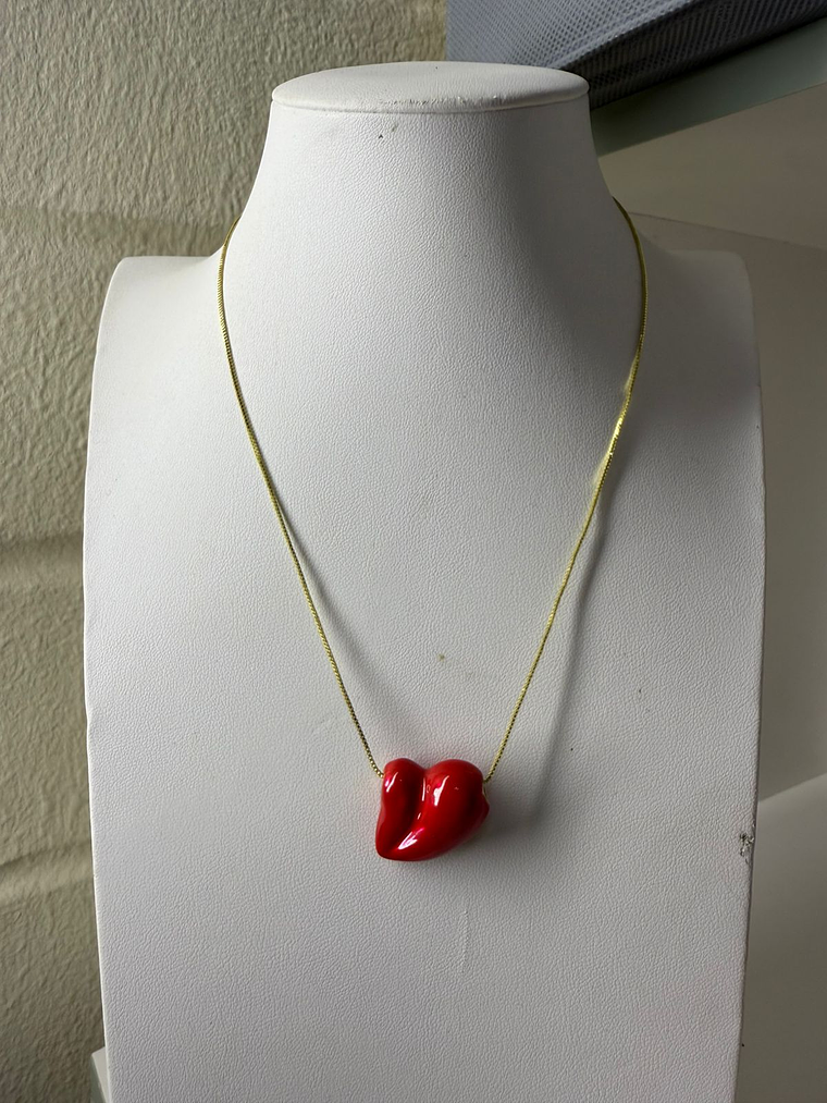 Cadena baño de oro corazón 4