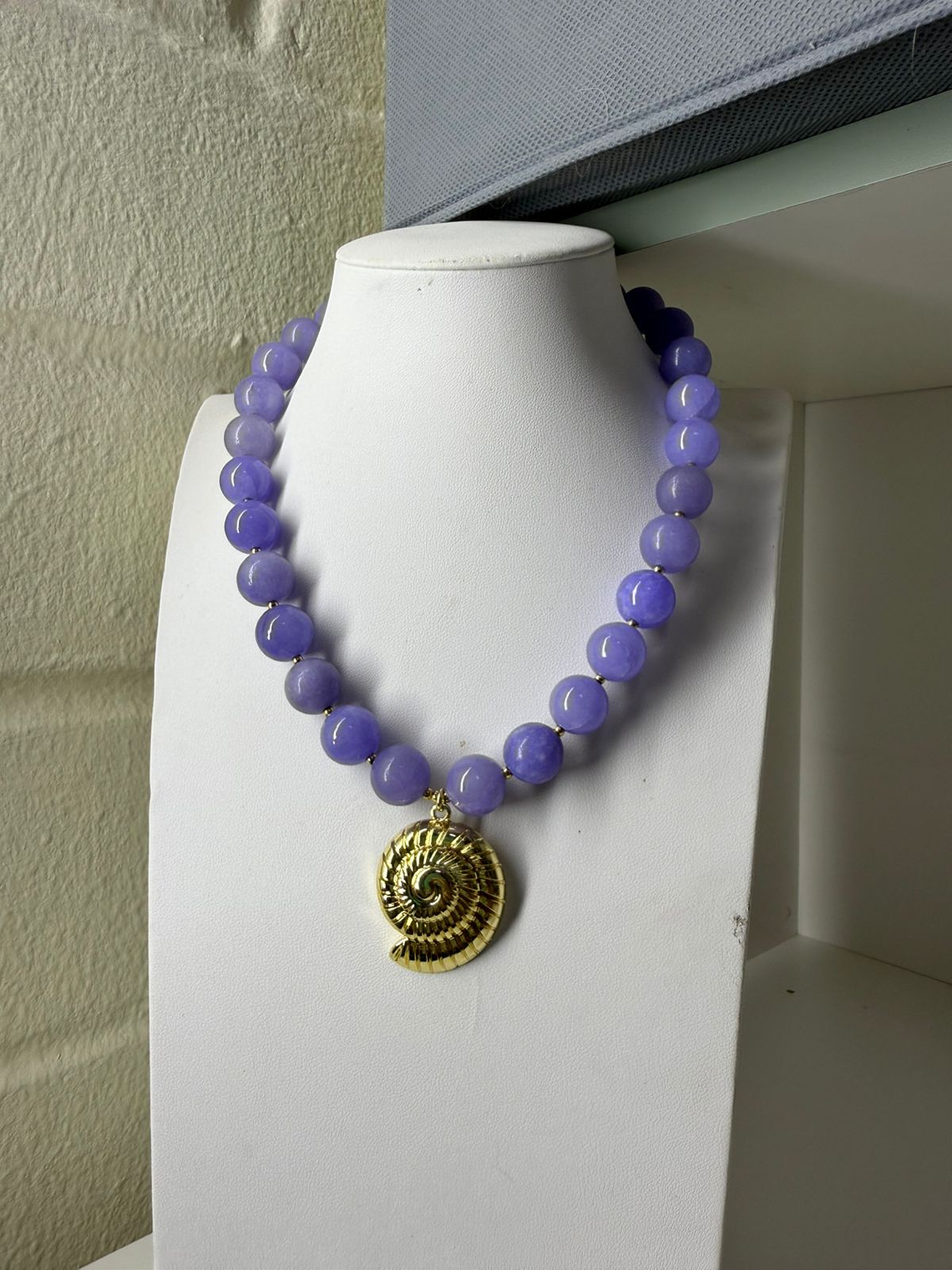 Collar piedra y caracola 1