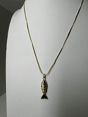 Cadena baño de oro - pez dorado medium