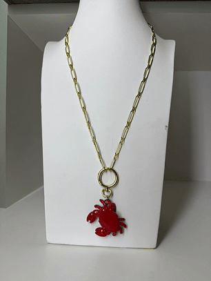 Cadena baño de oro cangrejo