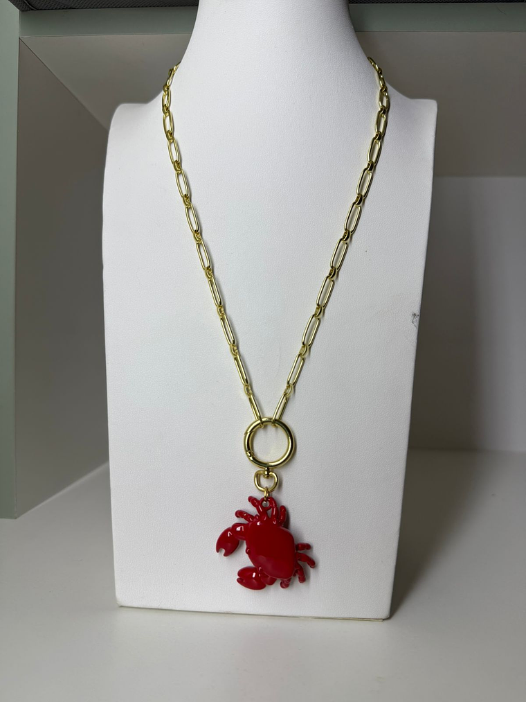 Cadena baño de oro cangrejo 1