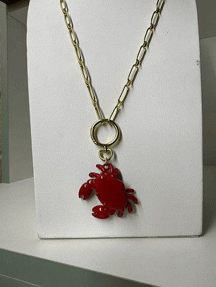 Cadena baño de oro cangrejo