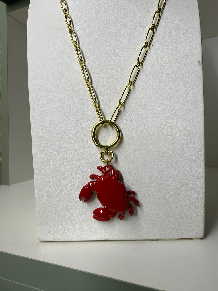 Cadena baño de oro cangrejo 2