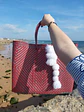 Mala de praia HS Vermelho e Branco - thumbnail 2