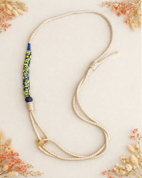  Cordão para Telemóvel  Azul e Amarelo 