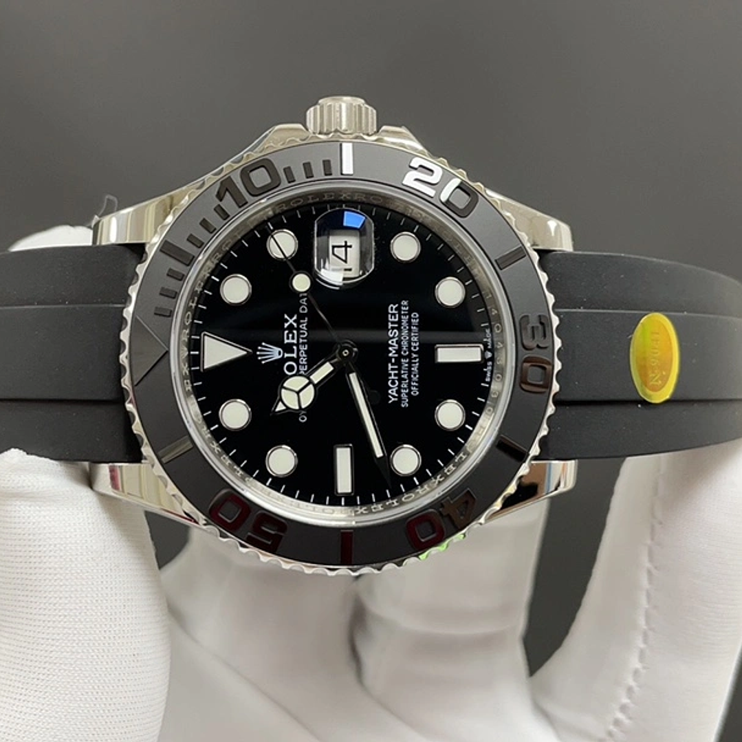 Yacht Master silver pulso silicona 3