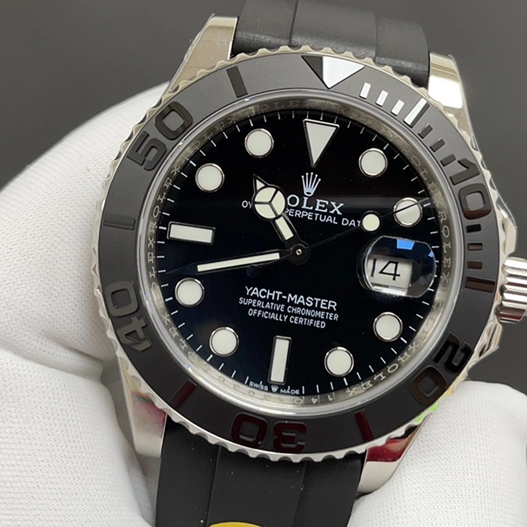 Yacht Master silver pulso silicona 2